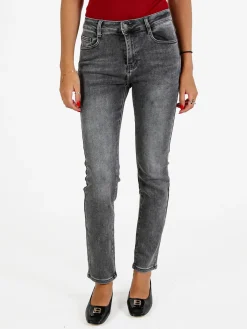 Max & Liu Jeans donna a sigaretta - grigio
