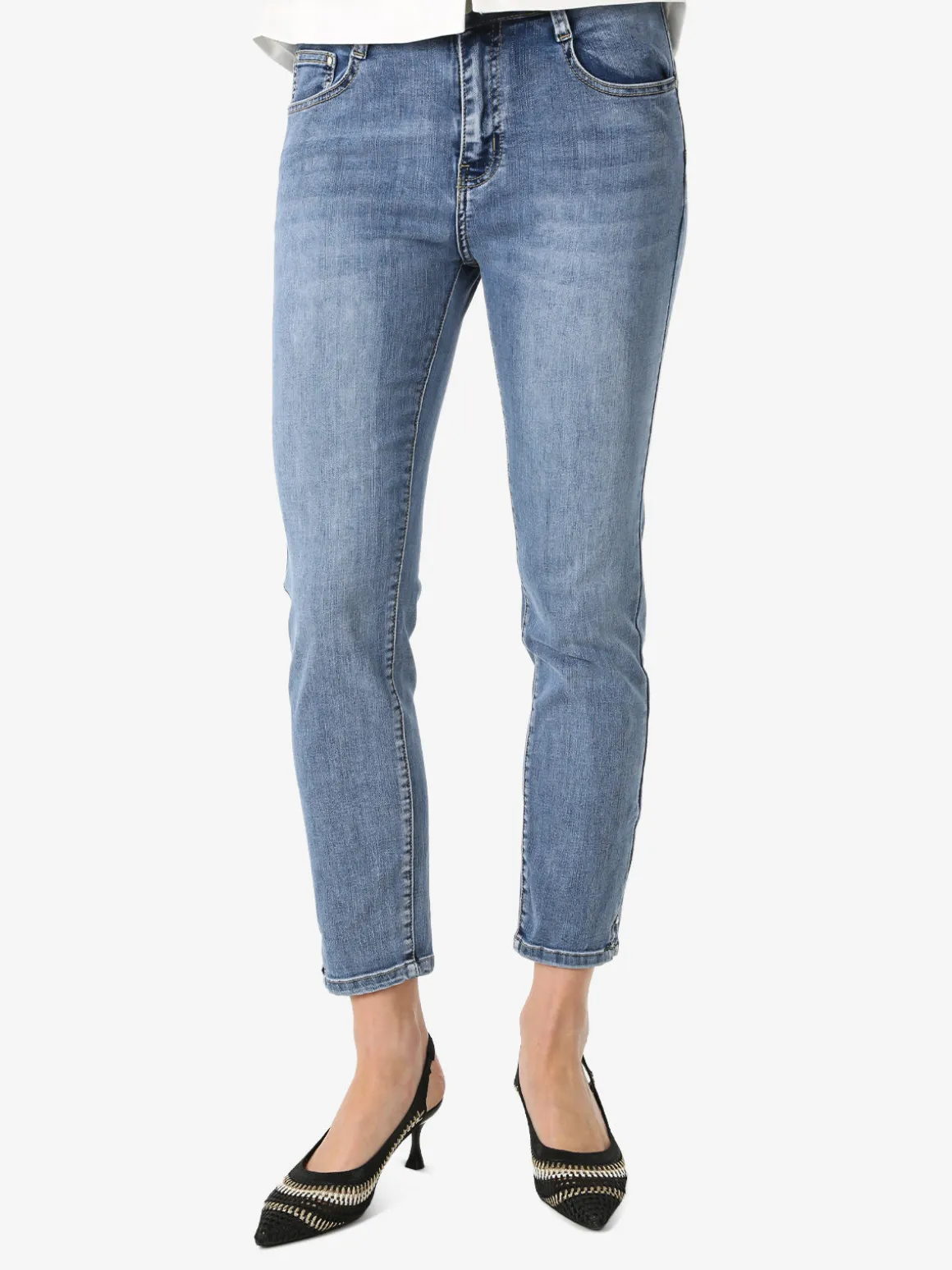 Max & Liu Jeans donna push-up con punto luce sul finale - jeans