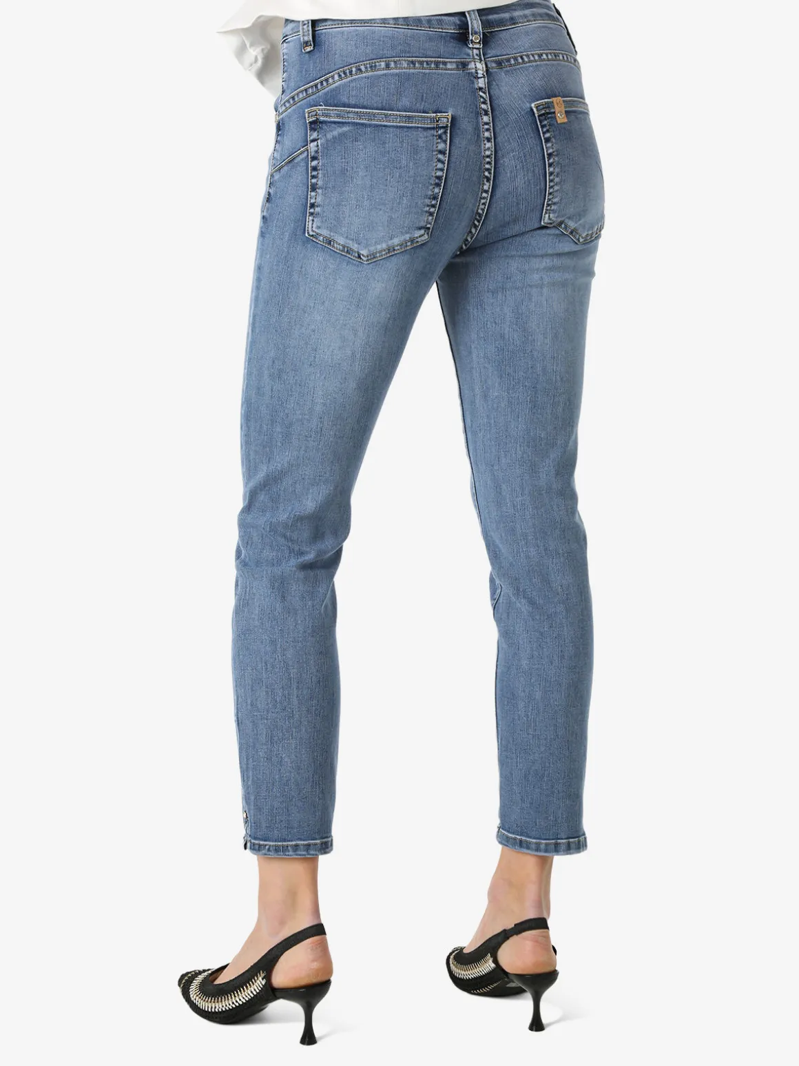 Max & Liu Jeans donna push-up con punto luce sul finale - jeans