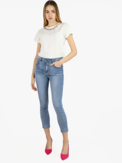 Max & Liu Jeans donna push-up leggero con punto luce sul finale