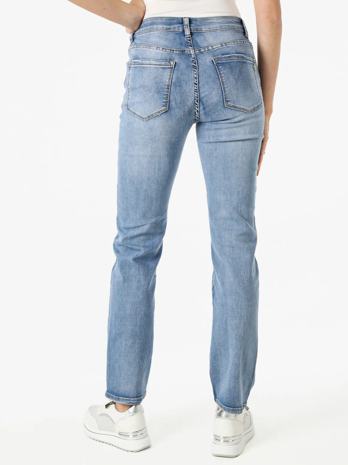 Max & Liu Jeans donna regular fit a vita alta- jeans