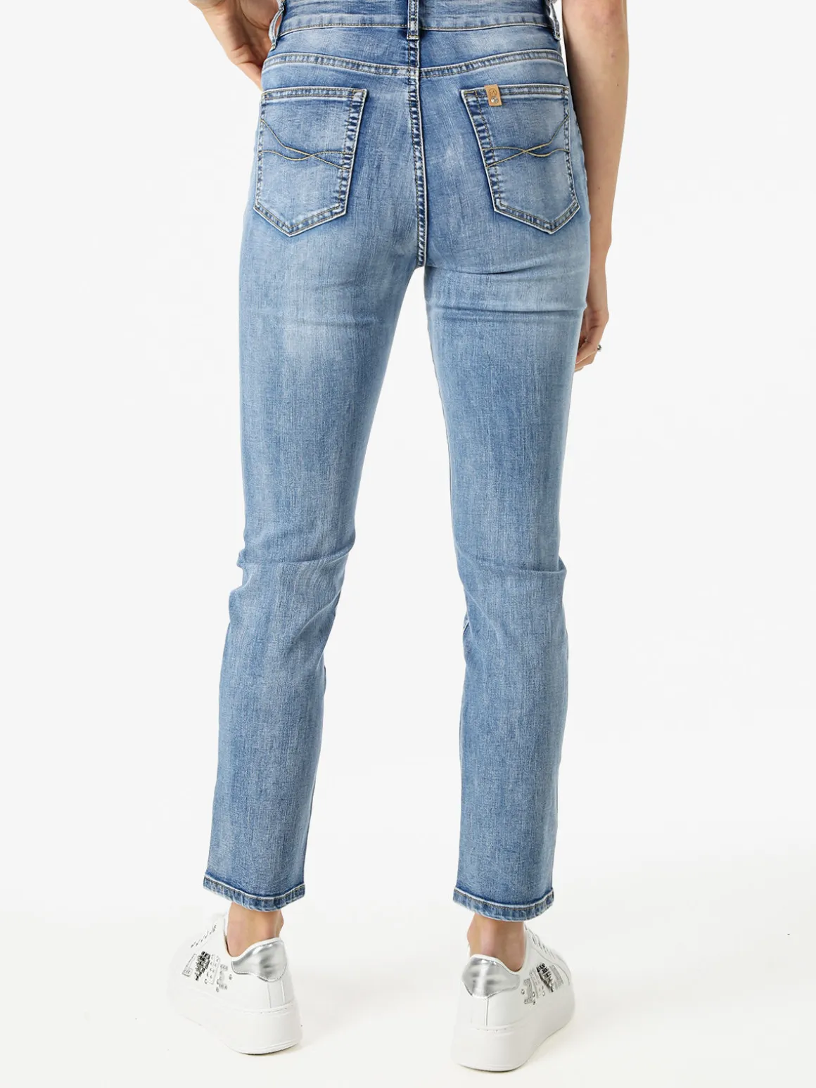 Max & Liu Jeans donna slim fit a vita alta taglie grandi- jeans
