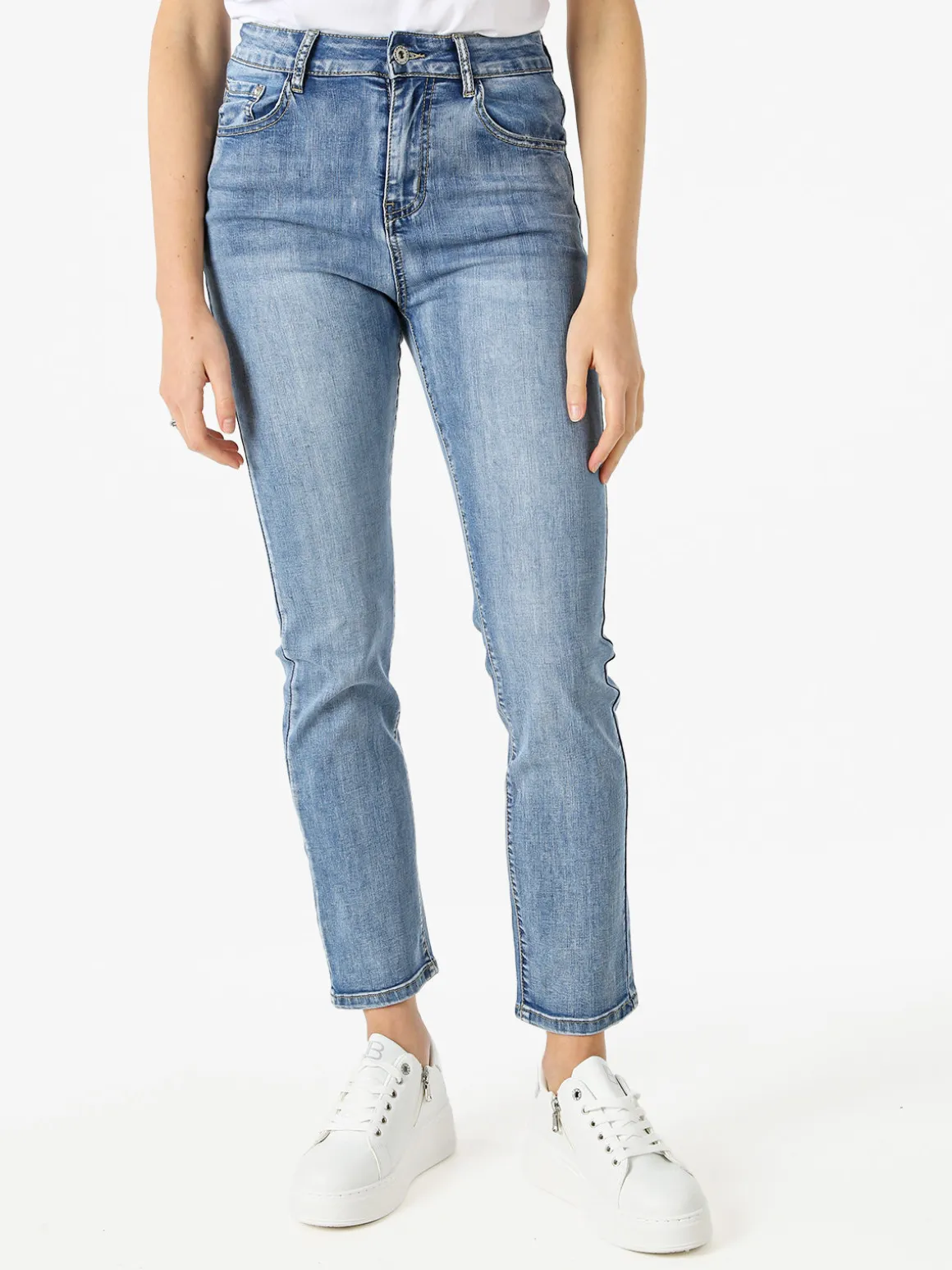 Max & Liu Jeans donna slim fit a vita alta taglie grandi- jeans