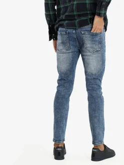 Max & Liu Jeans uomo sim fit con strappi