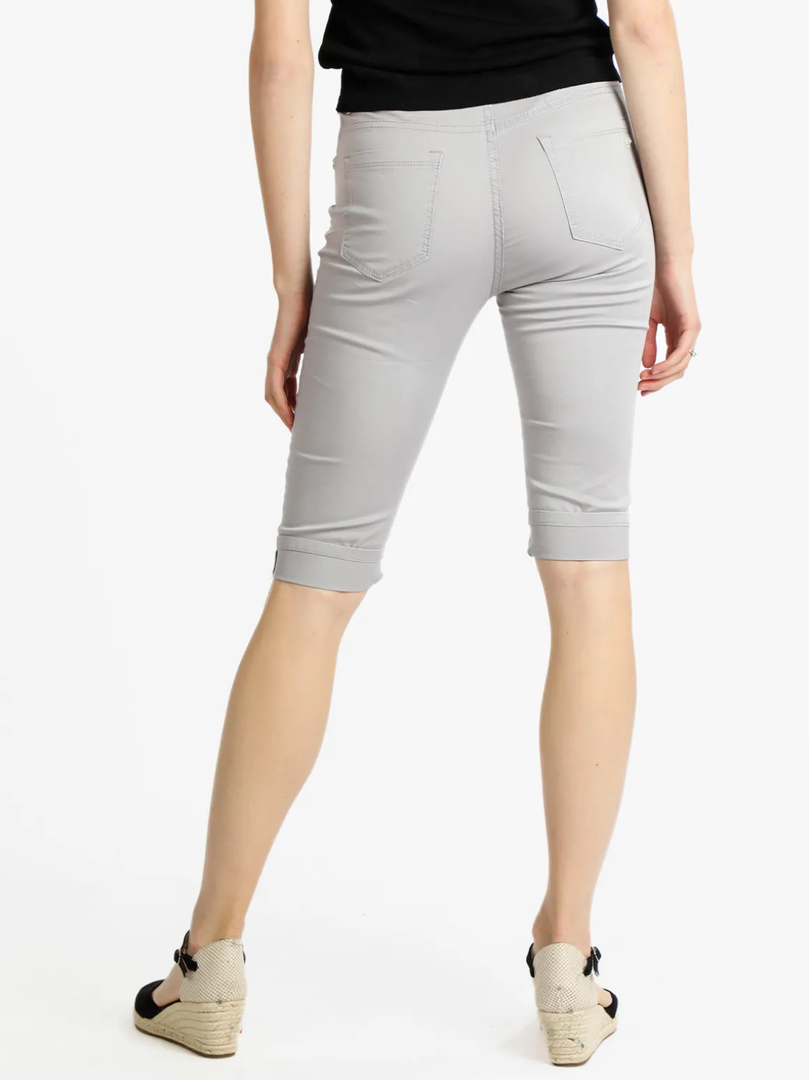 Max & Liu Pantaloni a pinocchietto donna in cotone