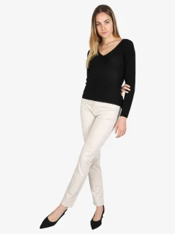 Max & Liu Pantaloni casual da donna in cotone
