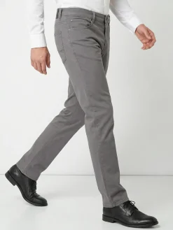 Max & Liu Pantaloni casual da uomo in cotone taglie grandi - grigio scuro