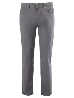 Max & Liu Pantaloni casual da uomo in cotone taglie grandi - grigio scuro