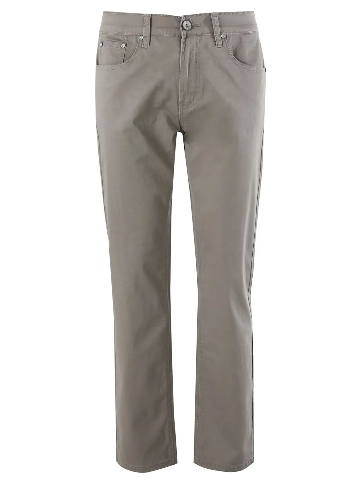 Max & Liu Pantaloni casual da uomo in cotone taglie grandi - fango