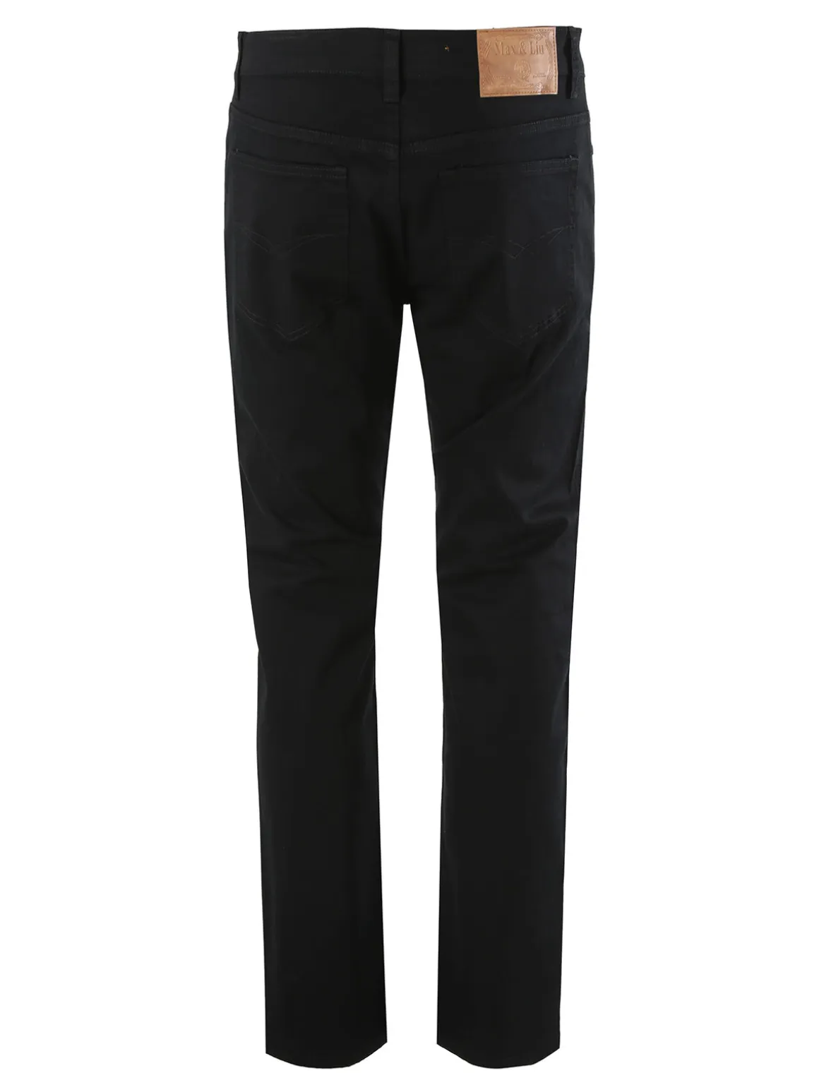 Max & Liu Pantaloni casual da uomo in cotone taglie grandi - nero