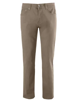 Max & Liu Pantaloni casual da uomo in cotone taglie grandi - marrone