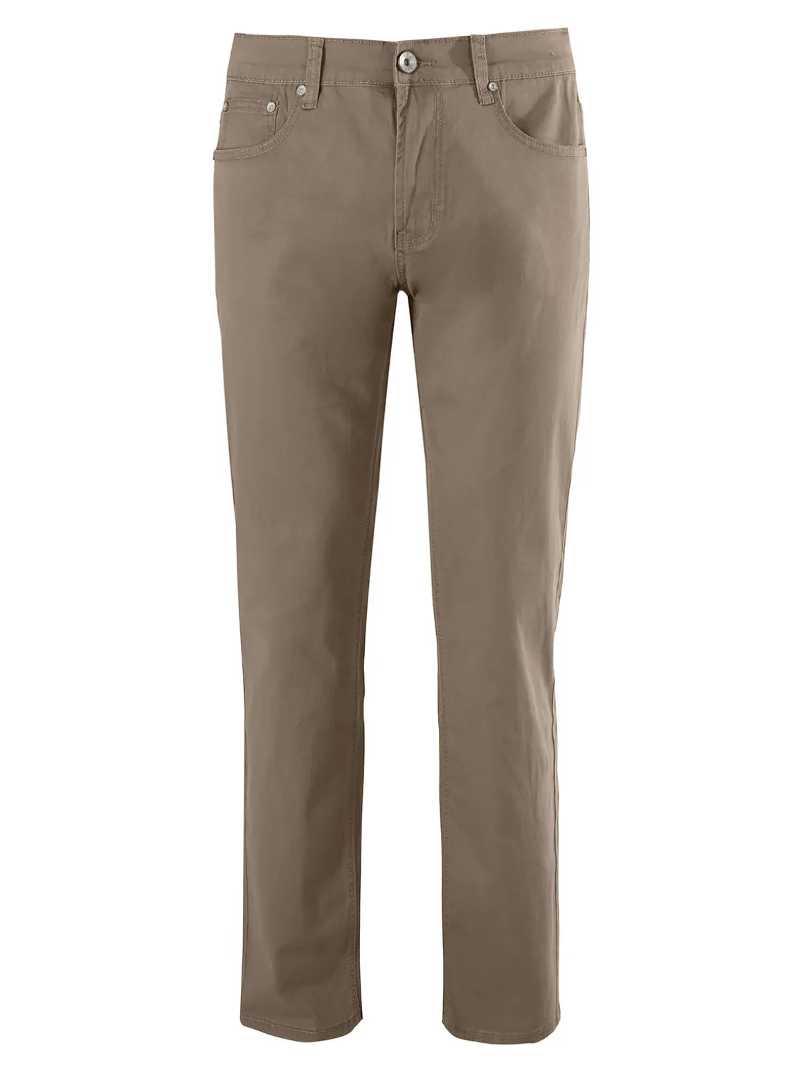 Max & Liu Pantaloni casual da uomo in cotone taglie grandi - marrone