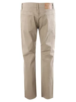 Max & Liu Pantaloni casual da uomo in cotone taglie grandi - khaki