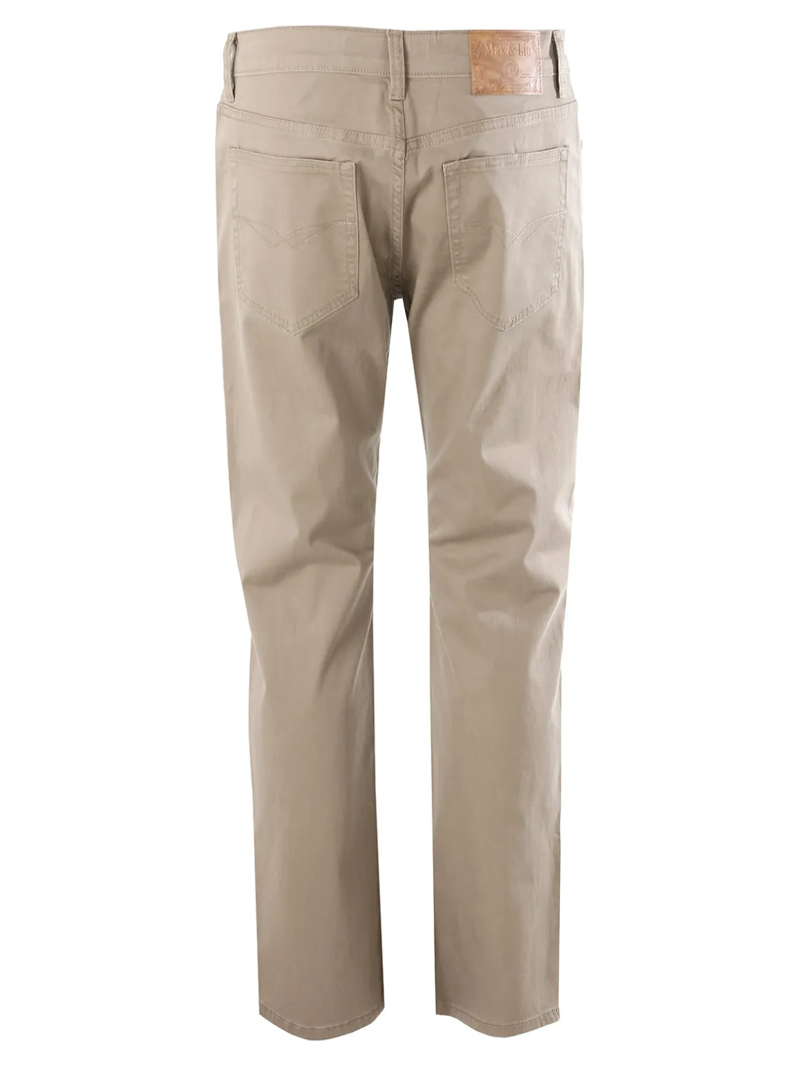 Max & Liu Pantaloni casual da uomo in cotone taglie grandi - khaki