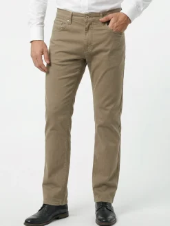 Max & Liu Pantaloni casual da uomo in cotone taglie grandi - khaki
