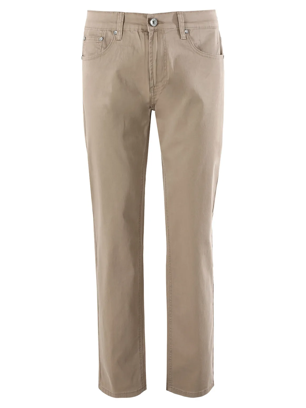 Max & Liu Pantaloni casual da uomo in cotone taglie grandi - khaki