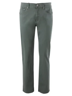 Max & Liu Pantaloni casual da uomo in cotone taglie grandi - militare