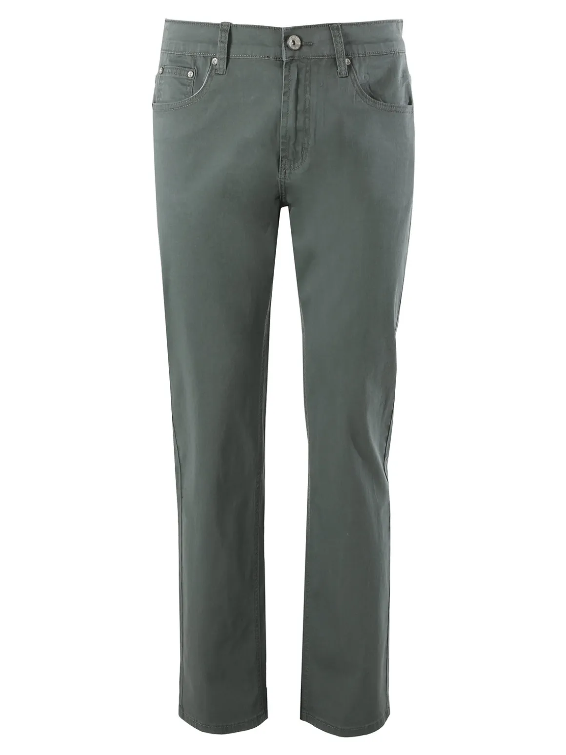 Max & Liu Pantaloni casual da uomo in cotone taglie grandi - militare