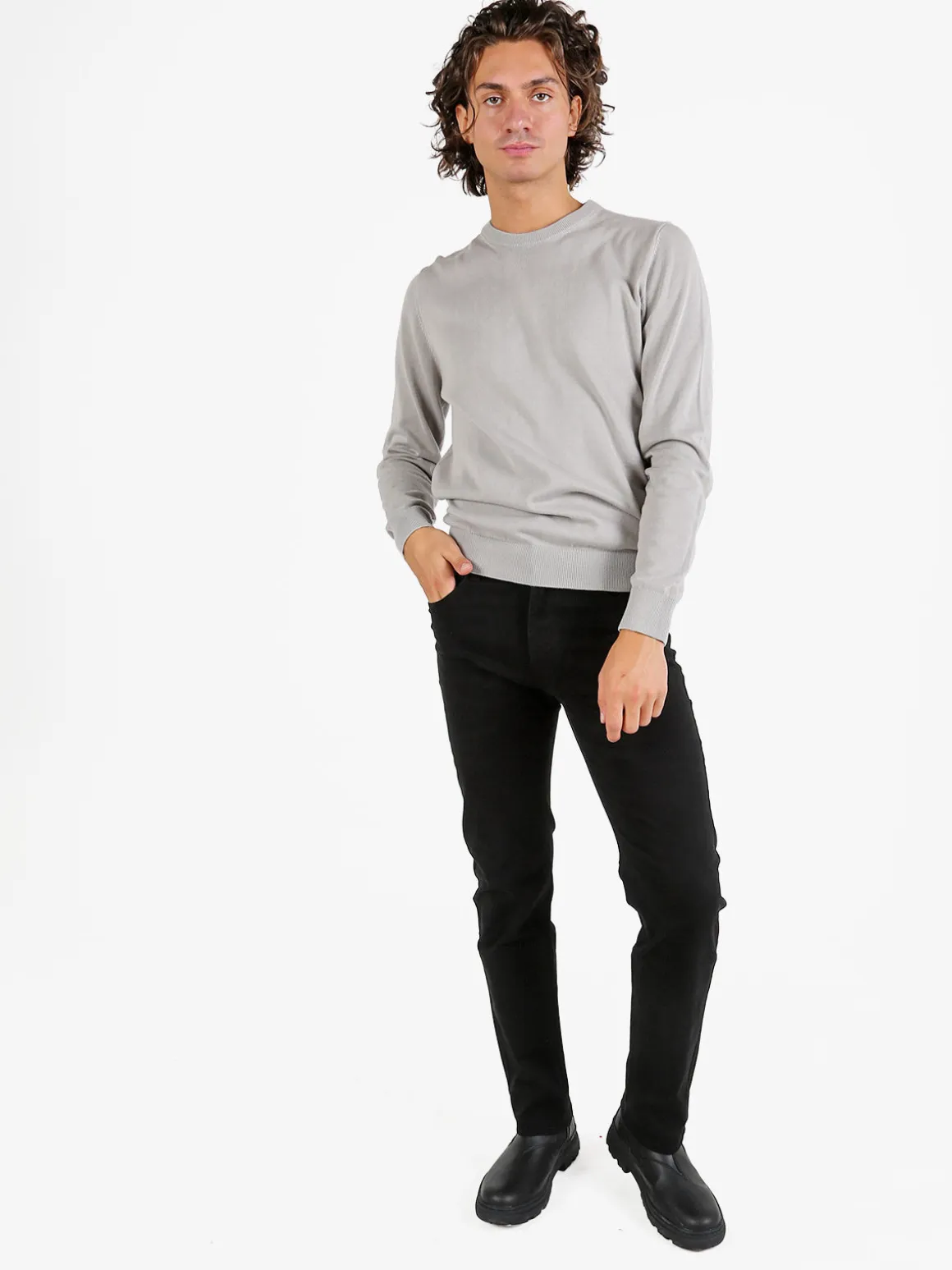 Max & Liu Pantaloni da uomo regular fit in cotone taglie grandi