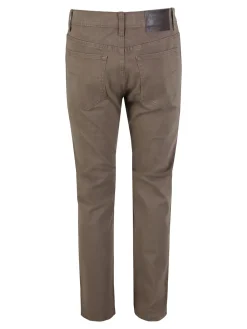 Max & Liu Pantaloni da uomo regular fit in cotone taglie grandi - marrone