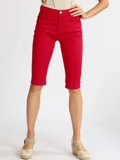 Max & Liu Pantaloni donna a pinocchietto in cotone