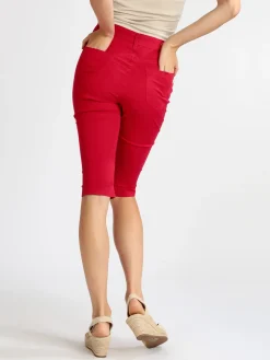 Max & Liu Pantaloni donna a pinocchietto in cotone