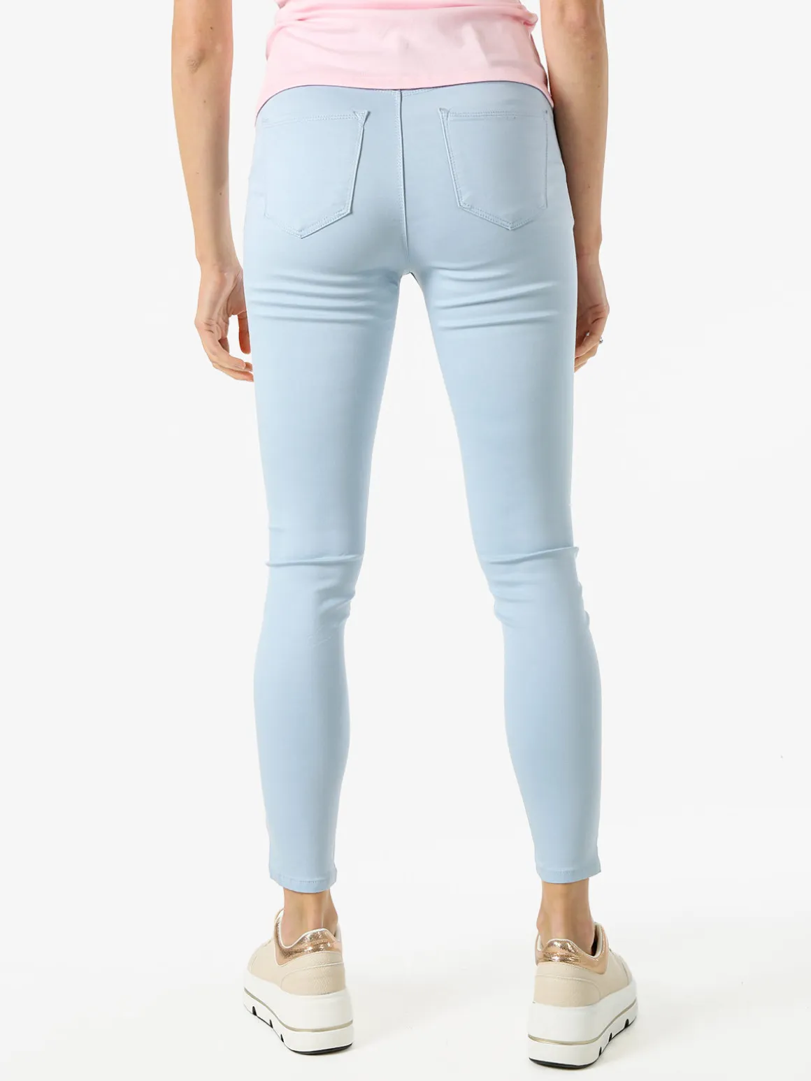 Max & Liu Pantaloni donna push-up - azzurro
