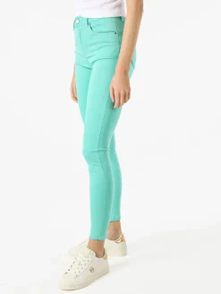 Max & Liu Pantaloni donna push-up - acqua marina