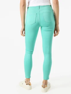 Max & Liu Pantaloni donna push-up - acqua marina
