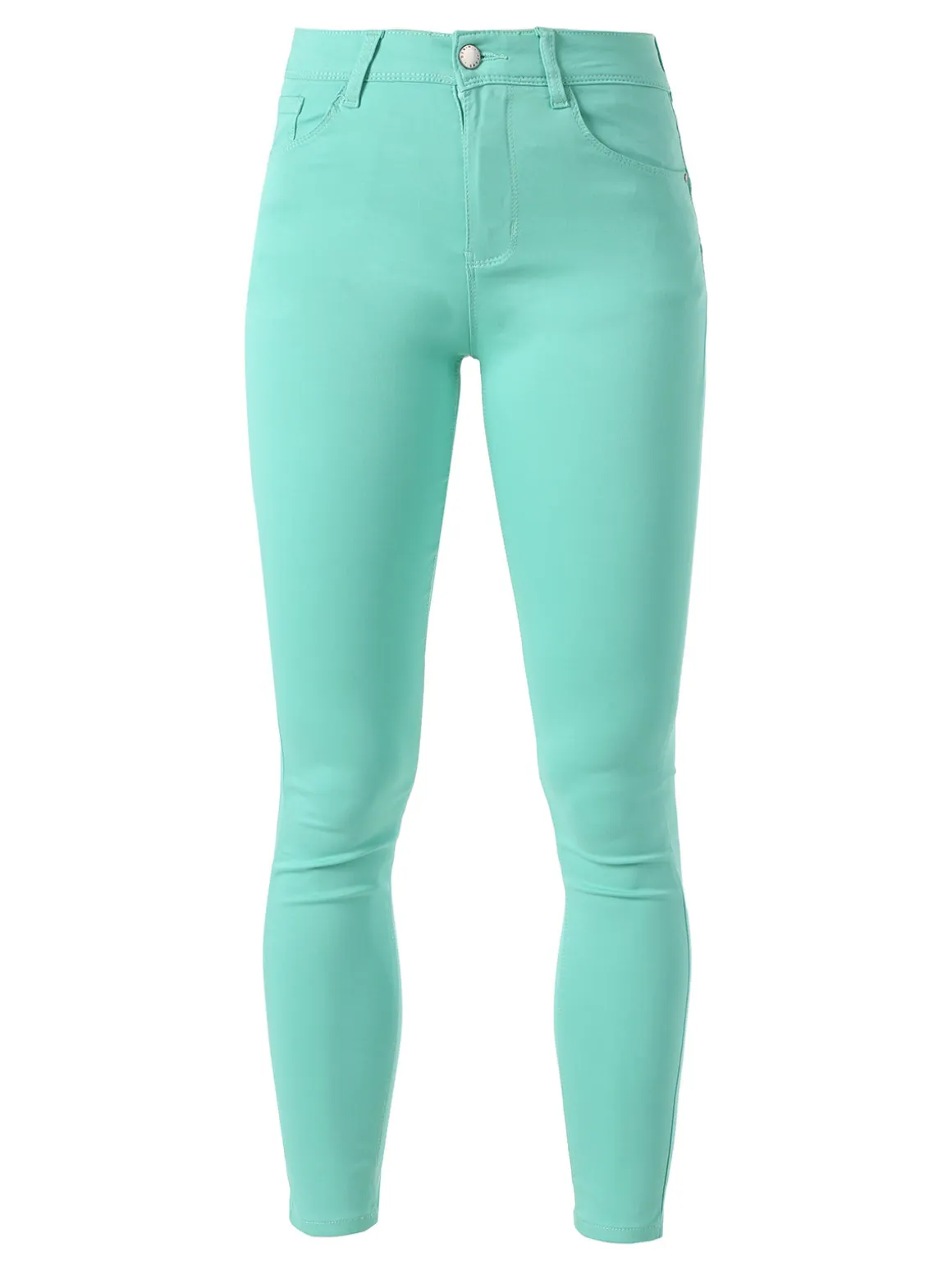 Max & Liu Pantaloni donna push-up - acqua marina