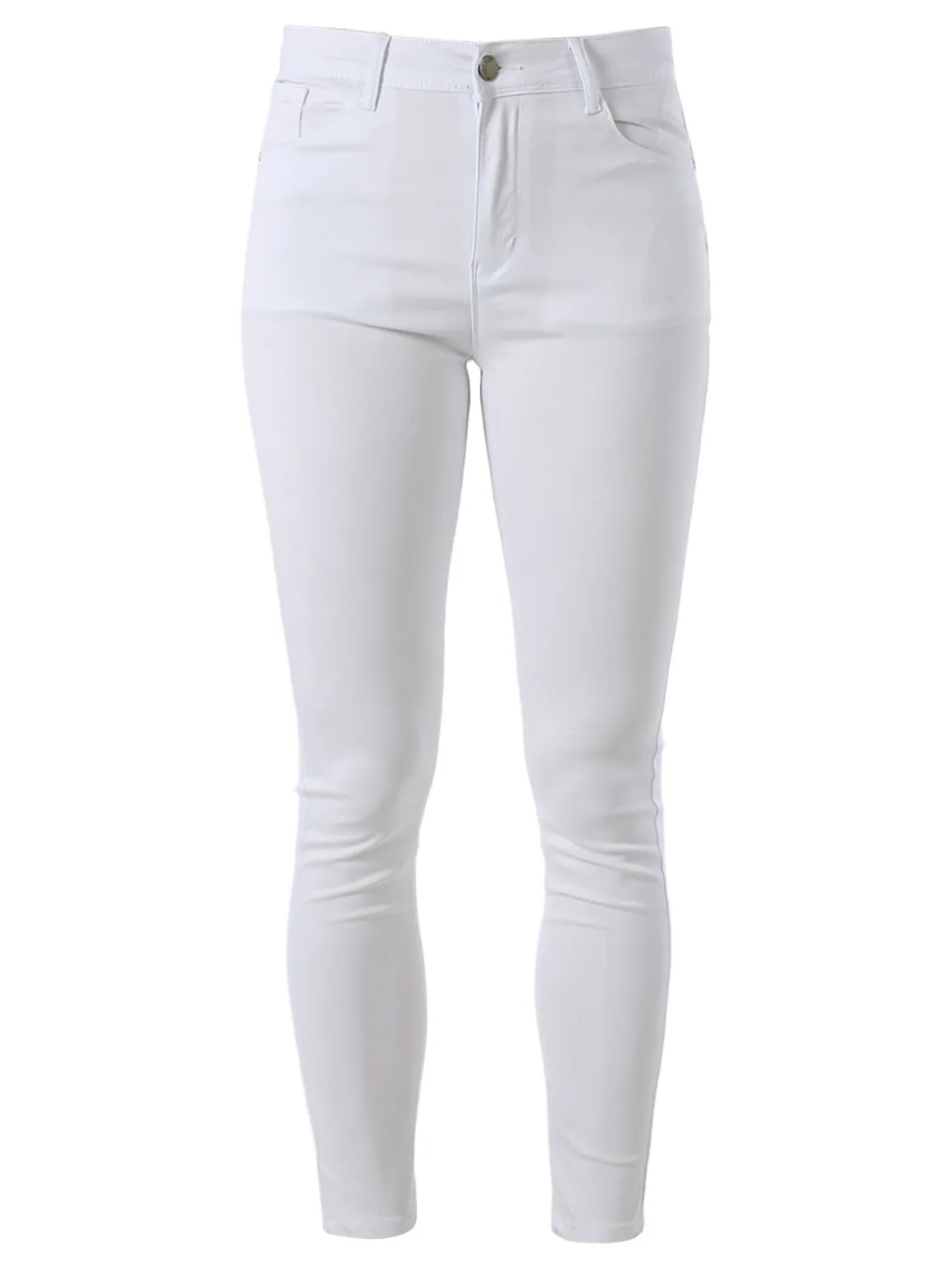 Max & Liu Pantaloni donna push-up - bianco