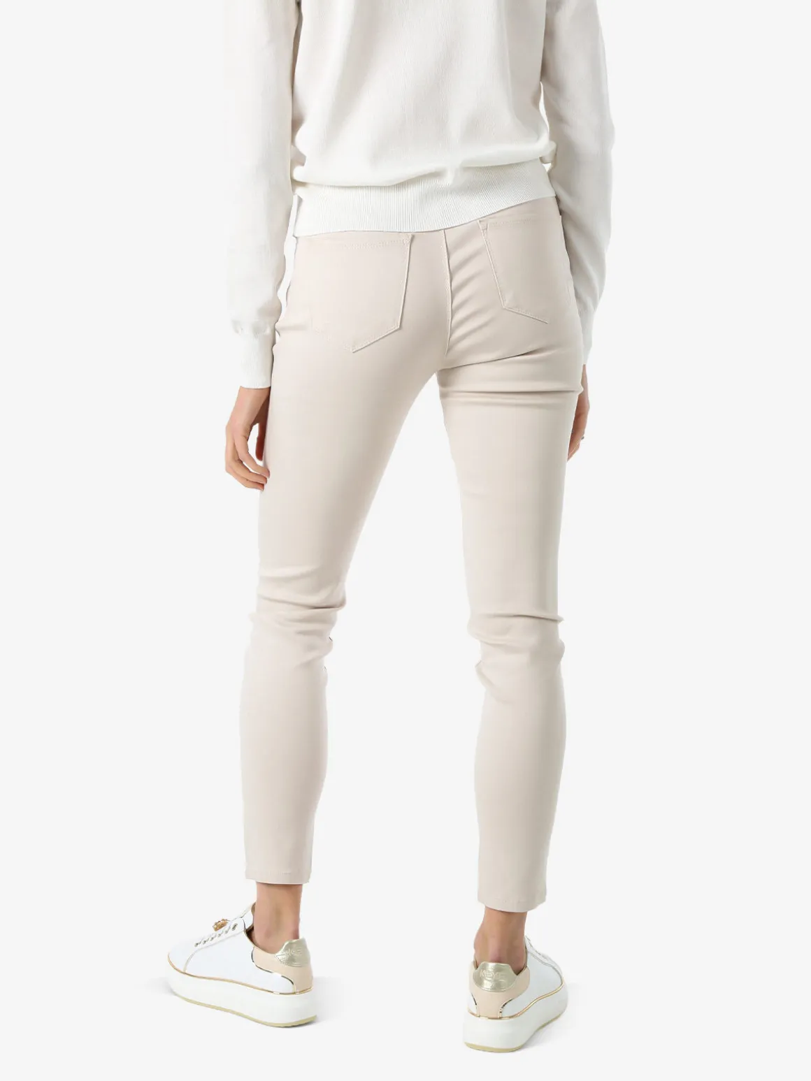 Max & Liu Pantaloni donna push-up - beige