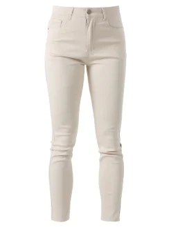 Max & Liu Pantaloni donna push-up - beige