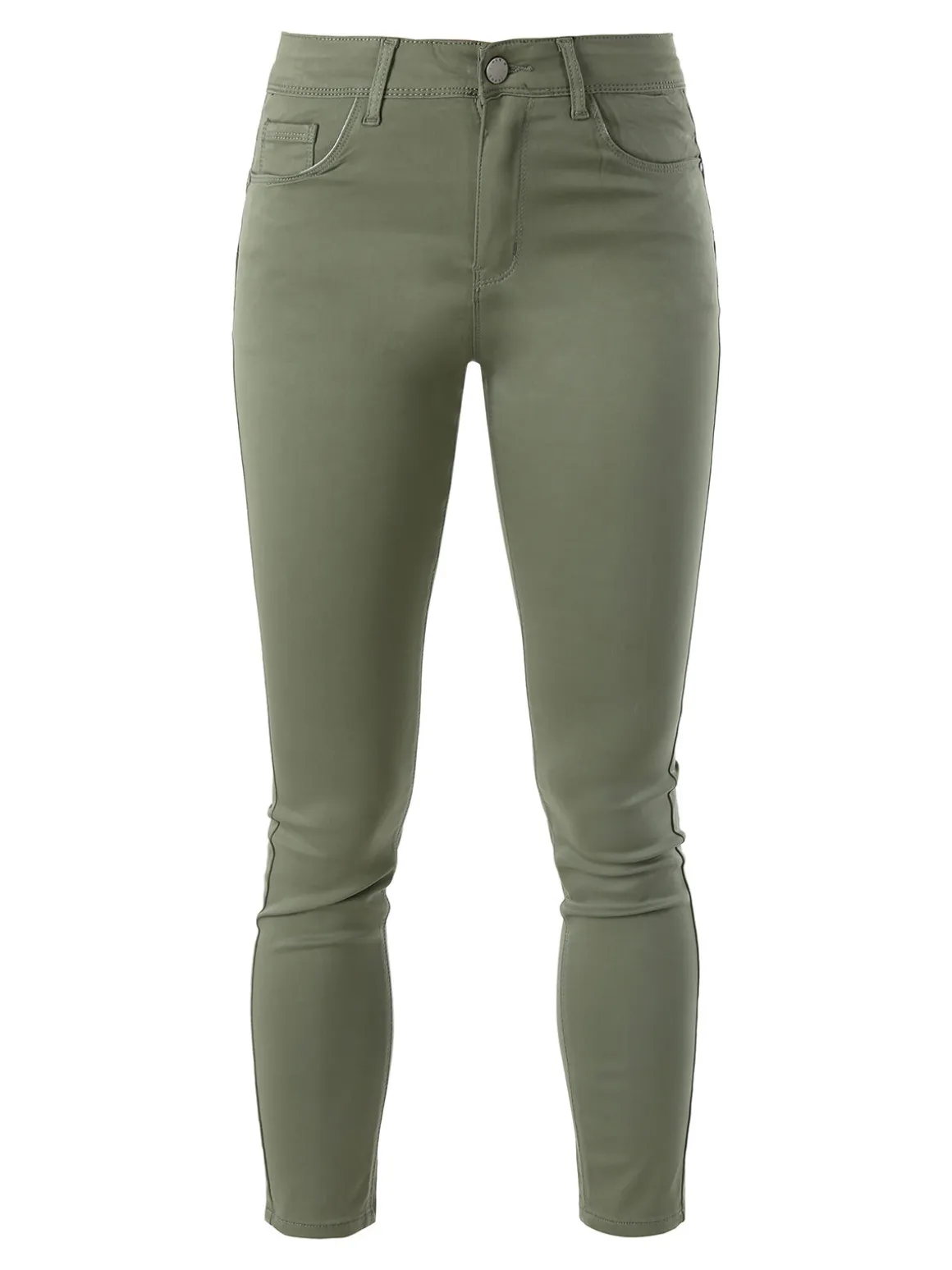 Max & Liu Pantaloni donna push-up - verde