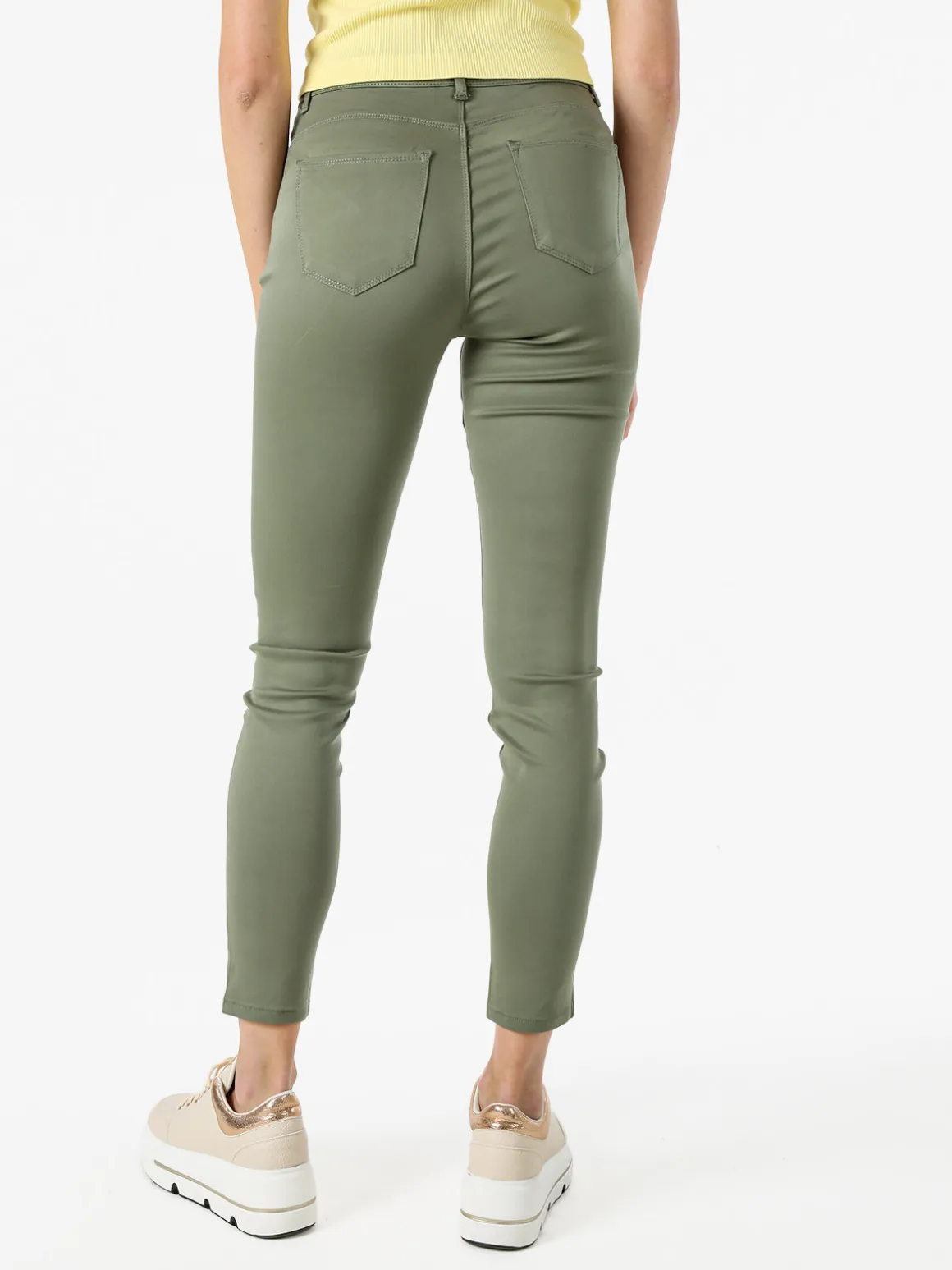 Max & Liu Pantaloni donna push-up - verde