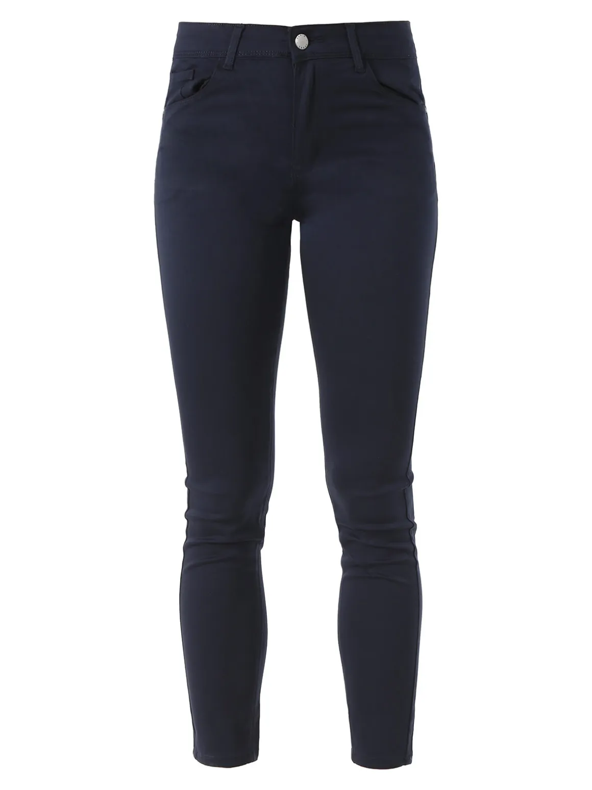 Max & Liu Pantaloni donna push-up - blu scuro