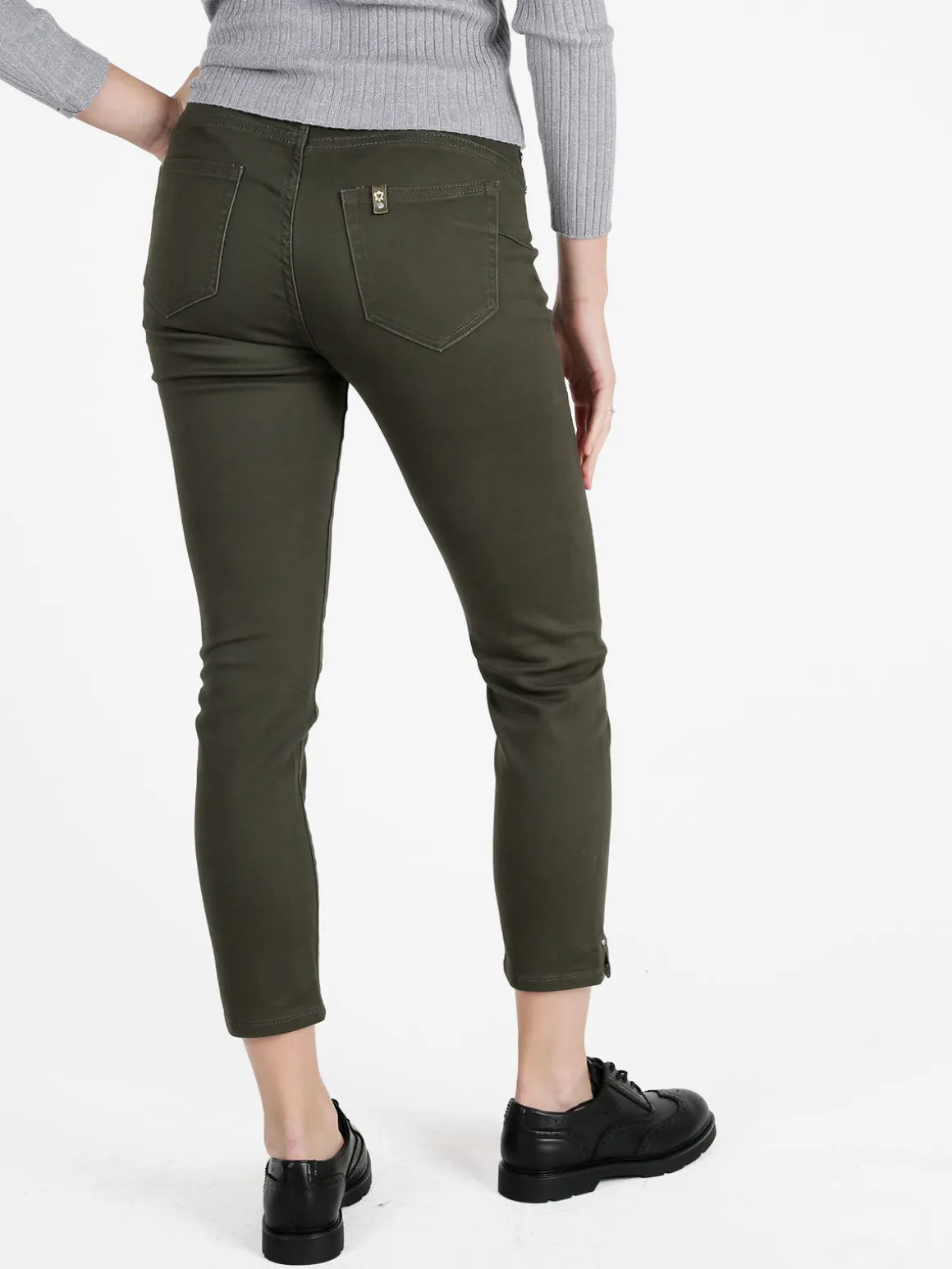 Max & Liu Pantaloni donna regular fit con dettagli strass