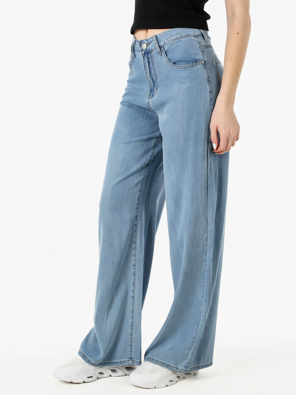 Max & Liu Pantaloni jeans leggeri a gamba larga - jeans