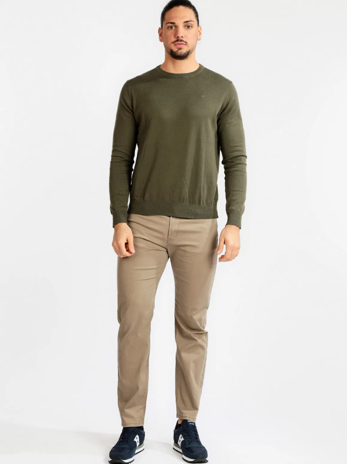 Max & Liu Pantaloni uomo in cotone taglie grandi