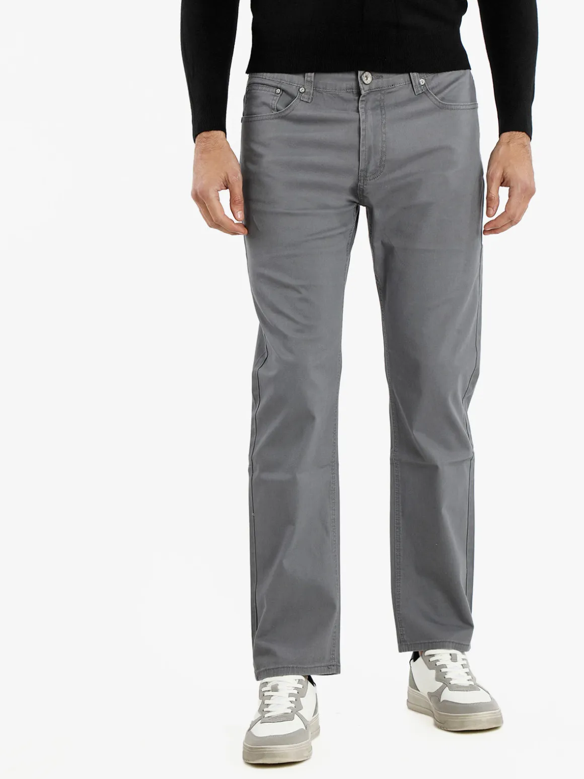 Max & Liu Pantaloni uomo in cotone regular fit taglie grandi