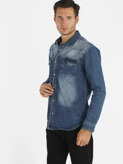 Max Tre Camicia uomo in jeans