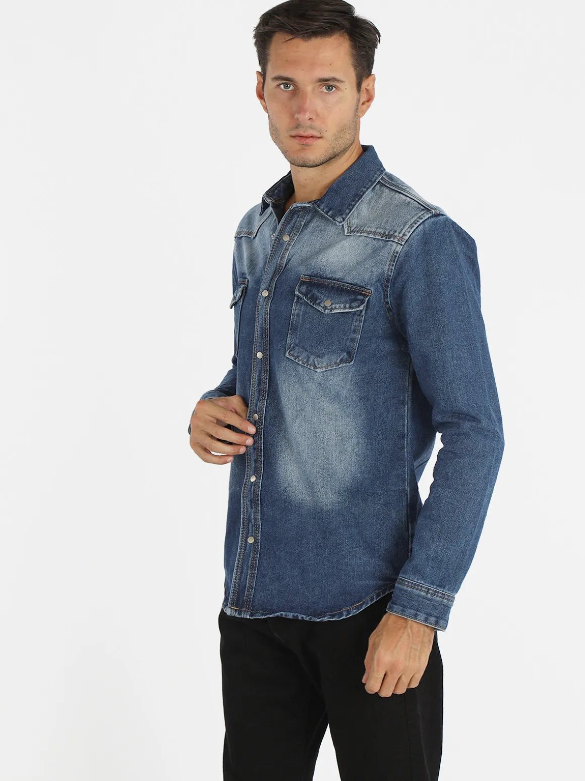 Max Tre Camicia uomo in jeans