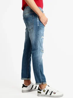 Max Tre Jeans con strappi da uomo