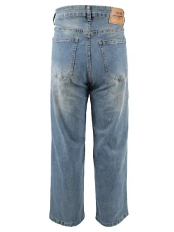 Max Tre Jeans da uomo a gamba larga