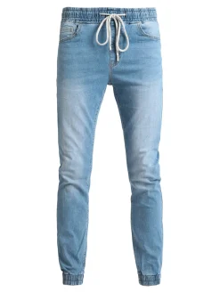 Max Tre Jeans da uomo con elastico