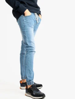 Max Tre Jeans da uomo con elastico