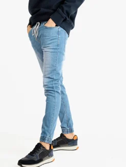 Max Tre Jeans da uomo con elastico