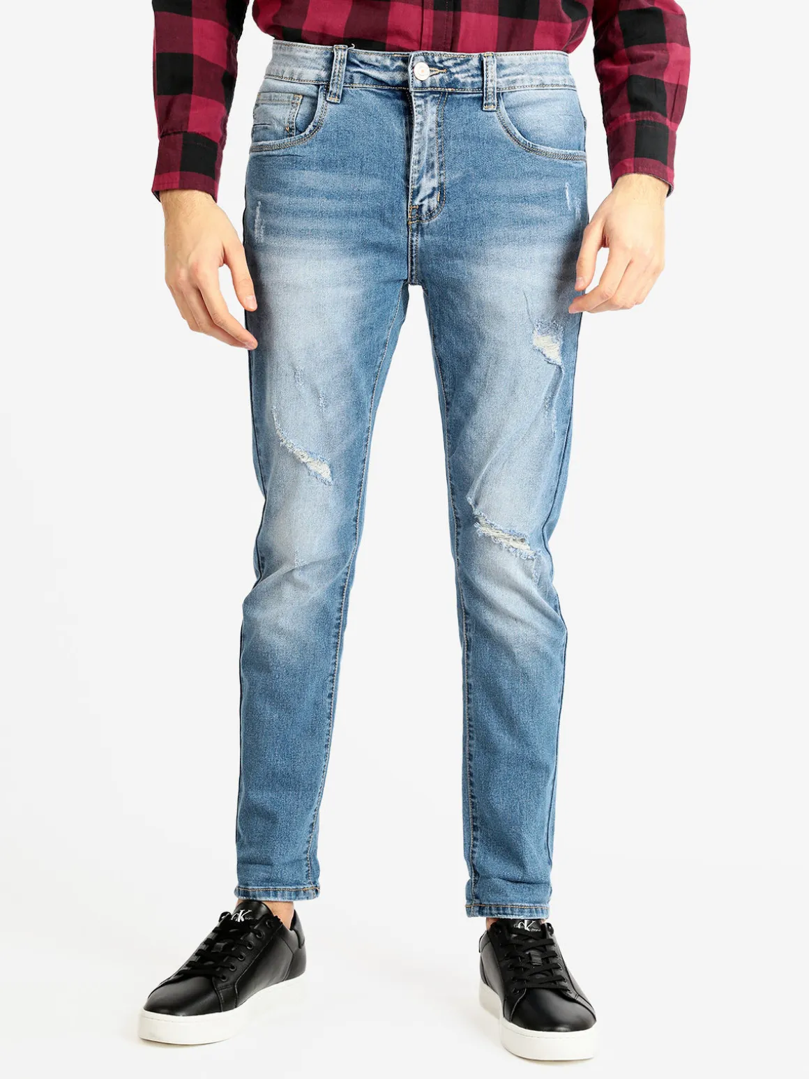 Max Tre Jeans uomo con strappi