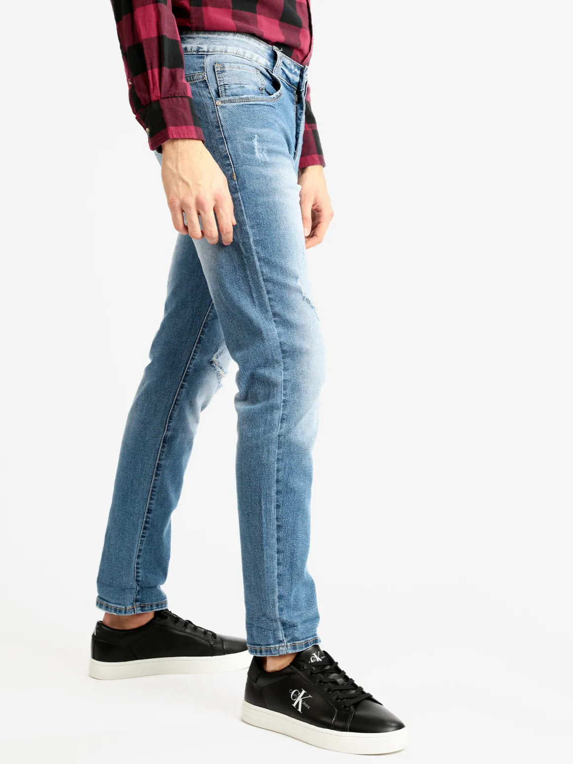 Max Tre Jeans uomo con strappi