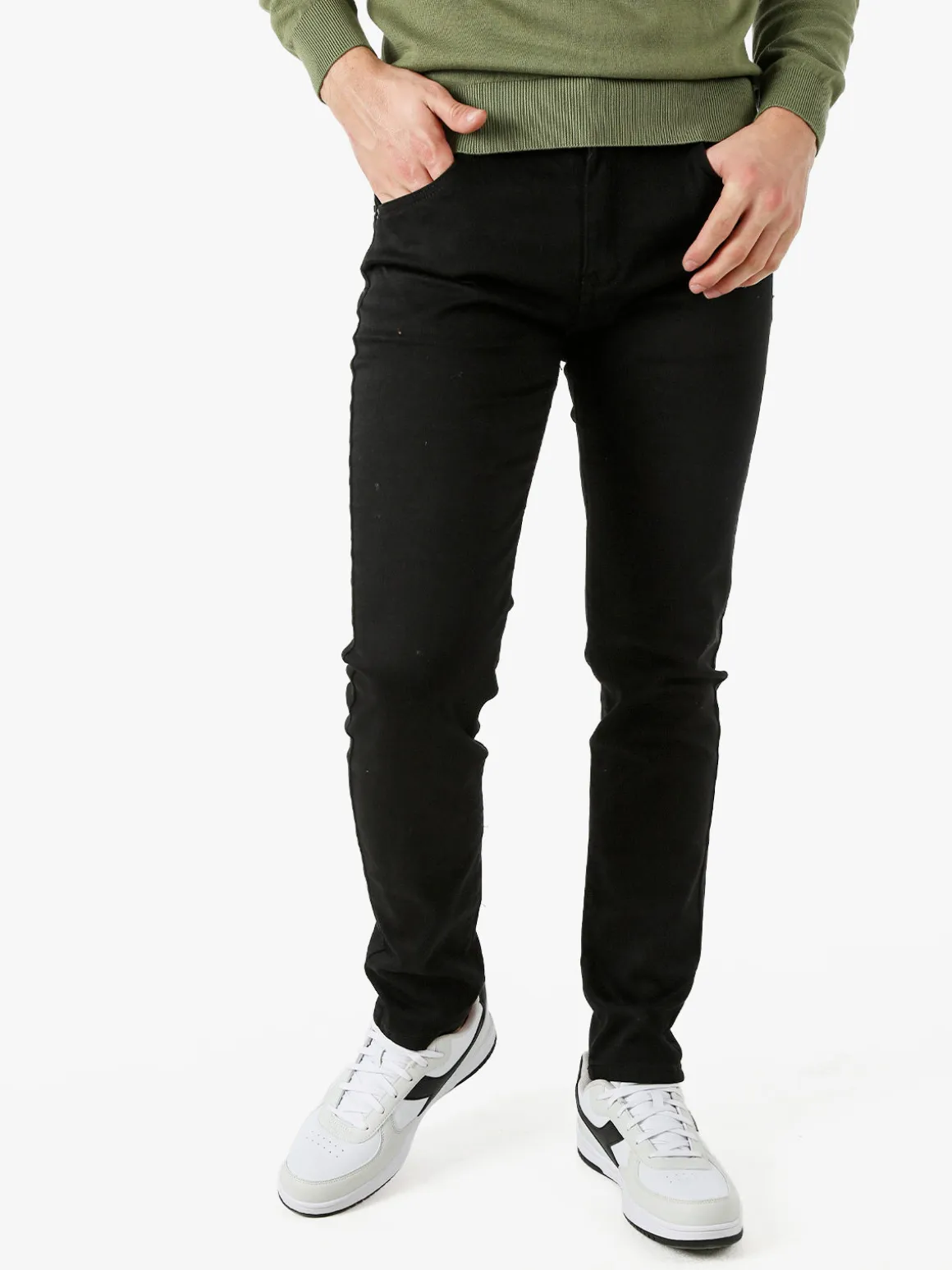 Max Tre Pantaloni jeans skinny da uomo - nero